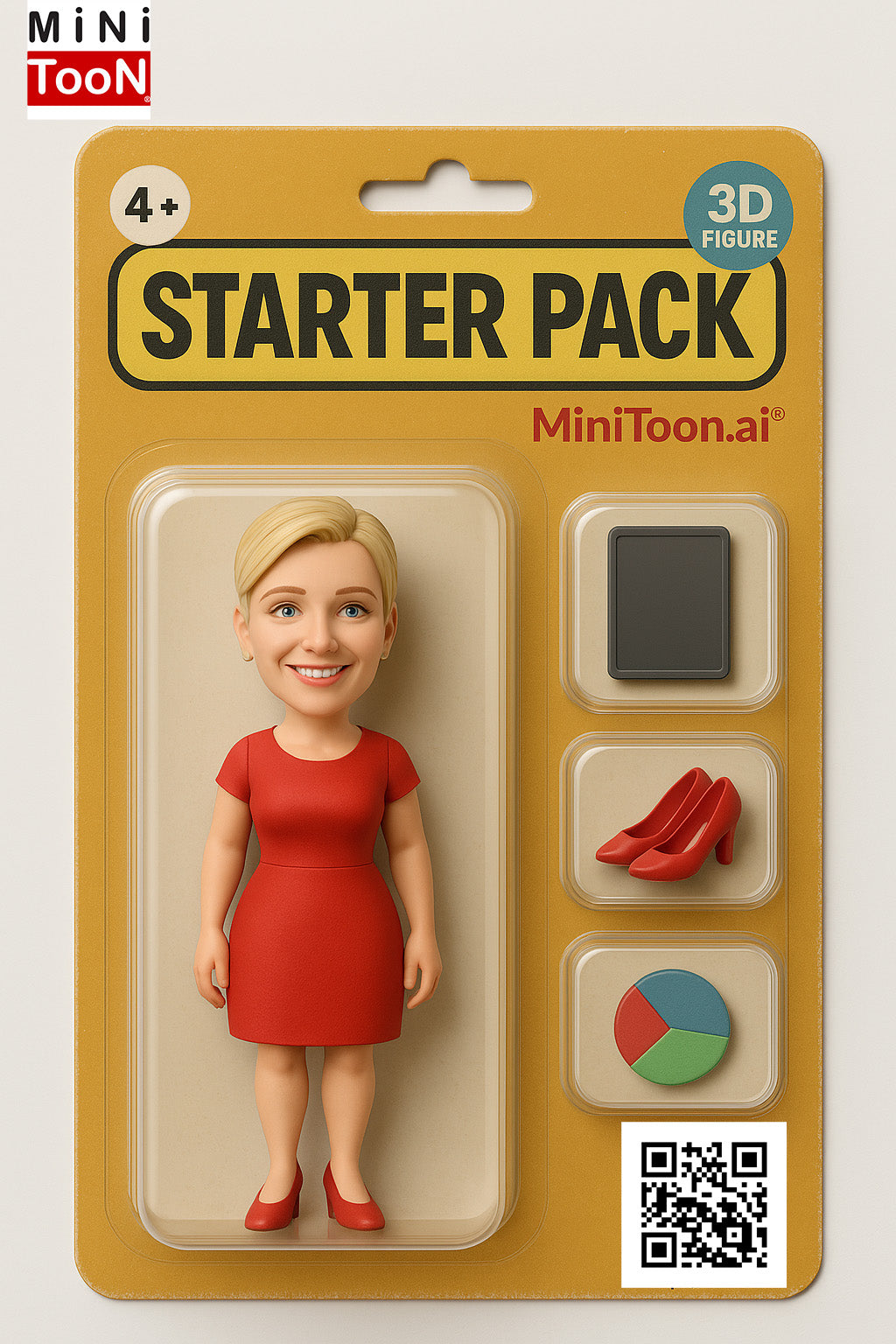 Mini Toon - Starting Pack Medium - Poly-chrome - 4 Colors