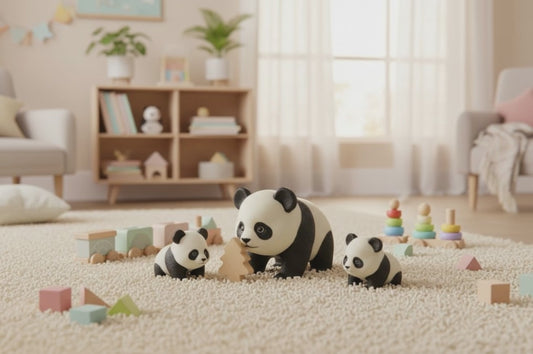 Mini Toon - Bamboo Crew – Limited Edition 3D Printed Panda Family